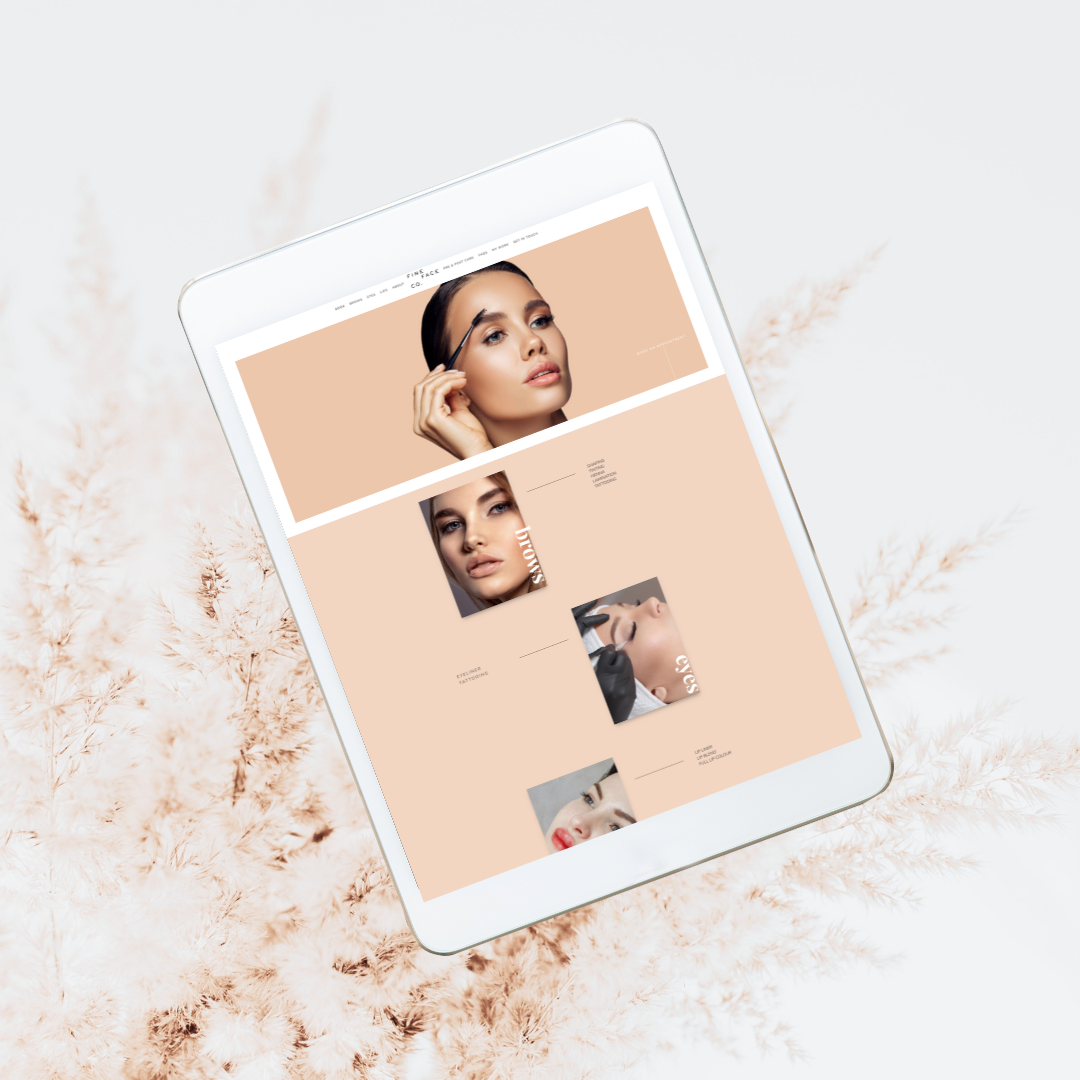 fine face co web design - qa creative studio