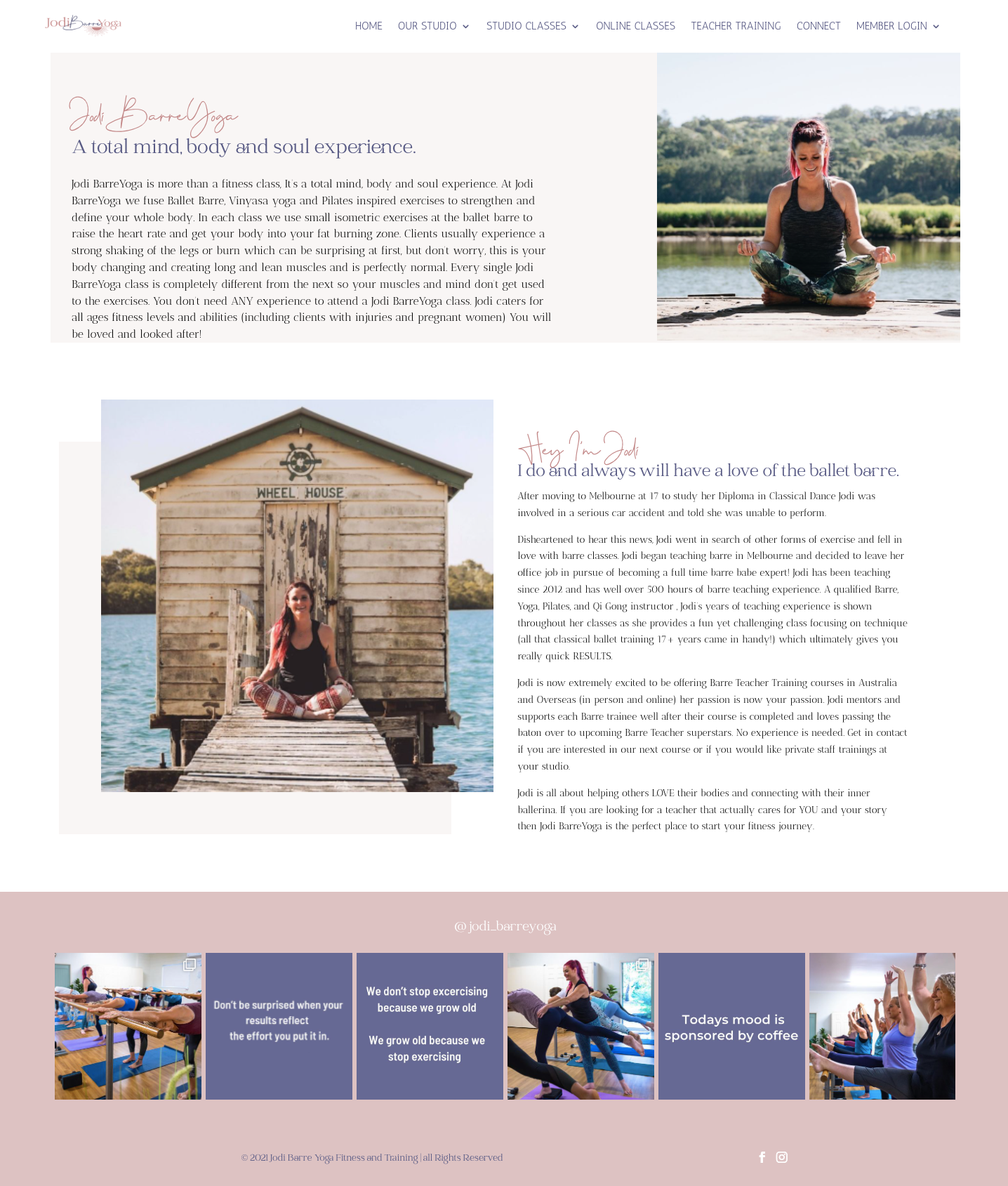 Jodi Barre Yoga About Web Design - QA Creative Design Quickapp Web Design