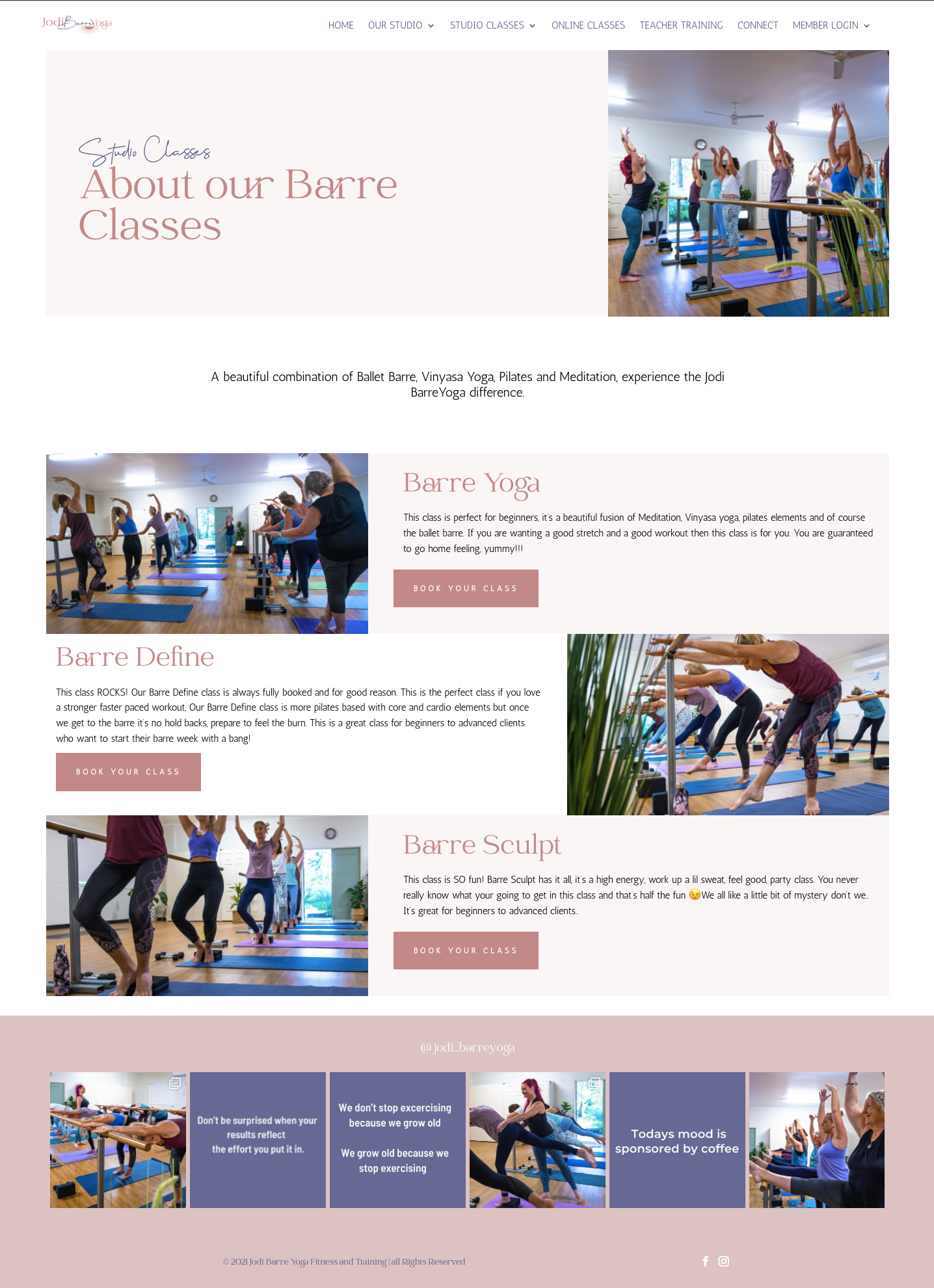 Jodi Barre Yoga Service Web Design - QA Creative Design Quickapp Web Design