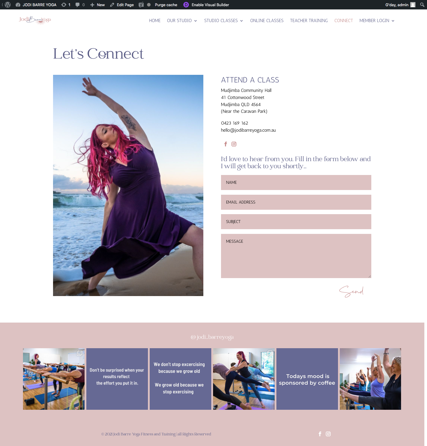 jodi barre yoga connect Quickapp Web Design