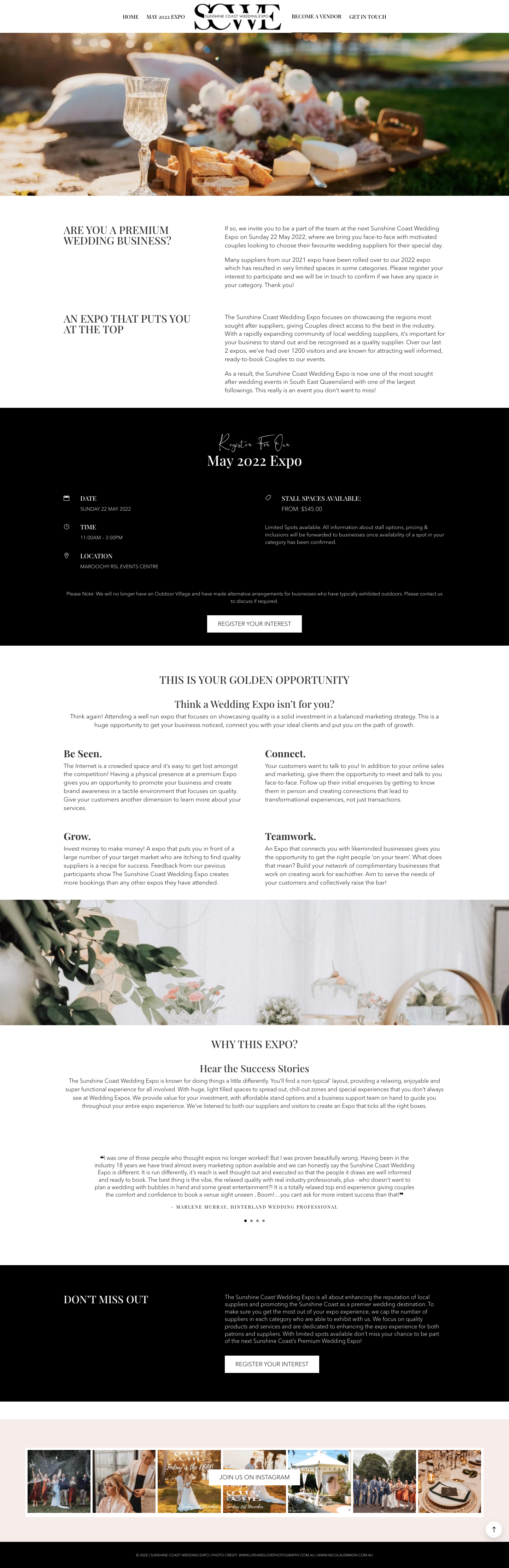 SCWE Become a Vendo - QA Creative Web Design Quickapp Web Design